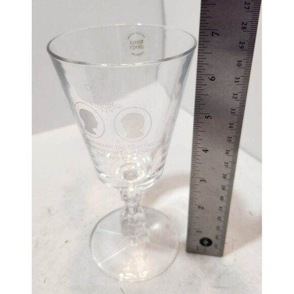 Vtg Royale County Crystal Royal Wedding Charles & Diana 1981 Commerative Chalice - Picture 8 of 14